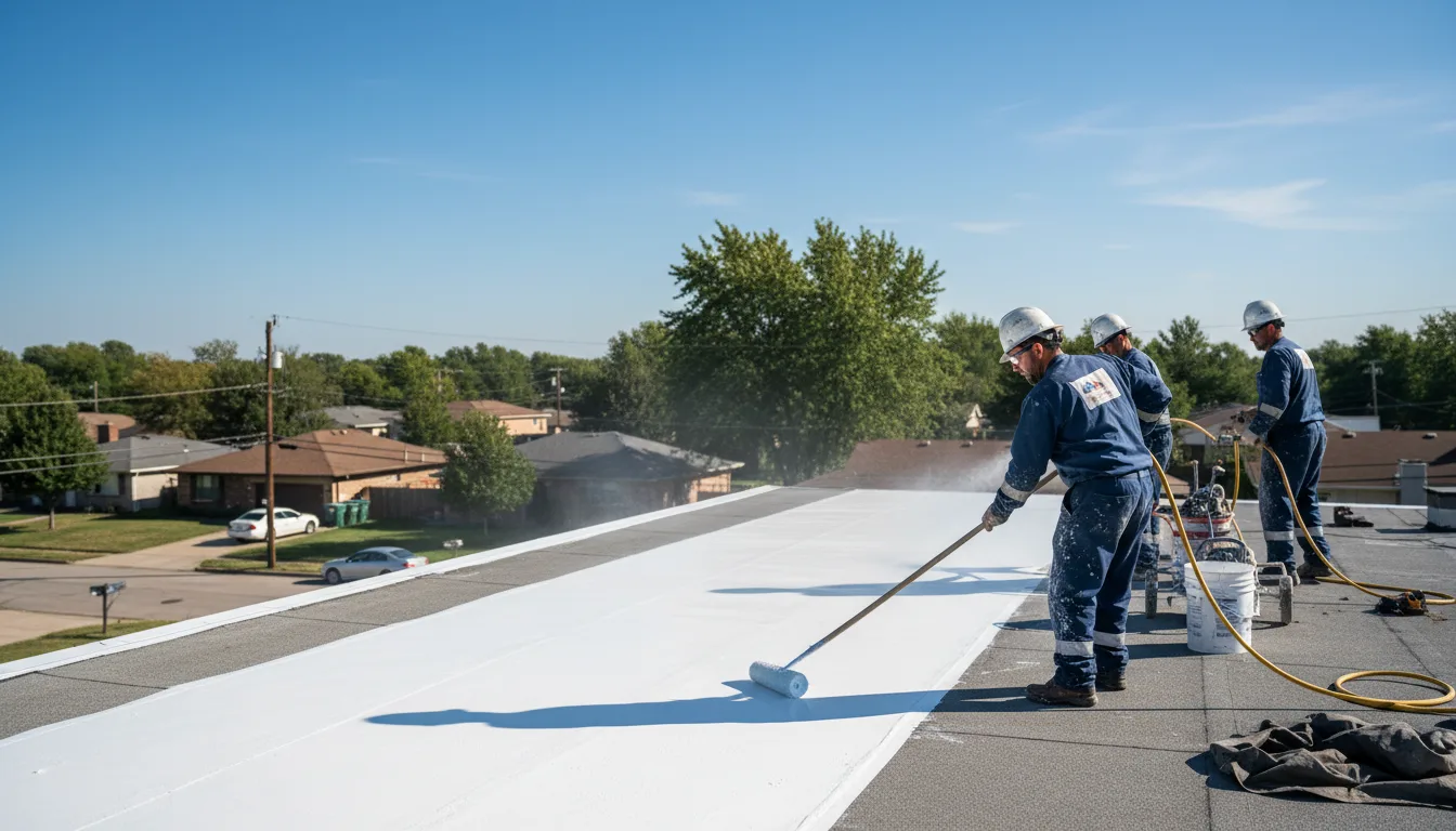 Commercial roof coating in Spearman, TX near me